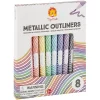 Clearance Stationery – Metallic Outliners Kids Arts And Crafts Sets For Kids
