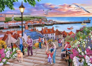 Fashion 199 Steps Whitby – 1000 Piece Jigsaw Puzzle Children's Wooden Puzzles
