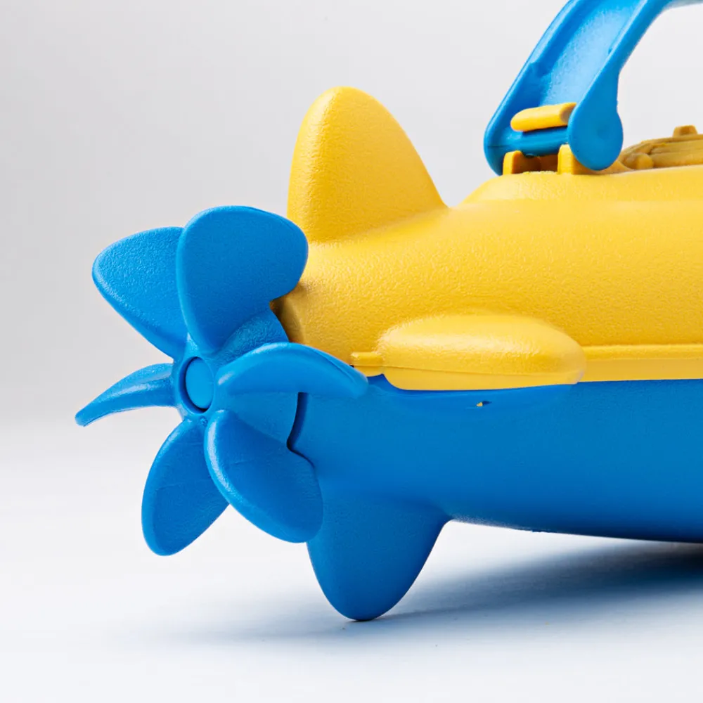 submarine_blue_handle_1.webp Clearance Submarine (Blue Handle) Wooden Toy Cars For Children