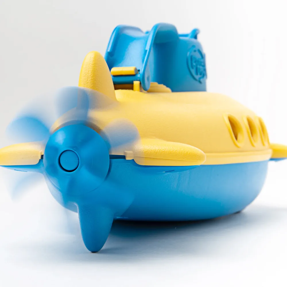 submarine_blue_handle_2.webp Clearance Submarine (Blue Handle) Wooden Toy Cars For Children