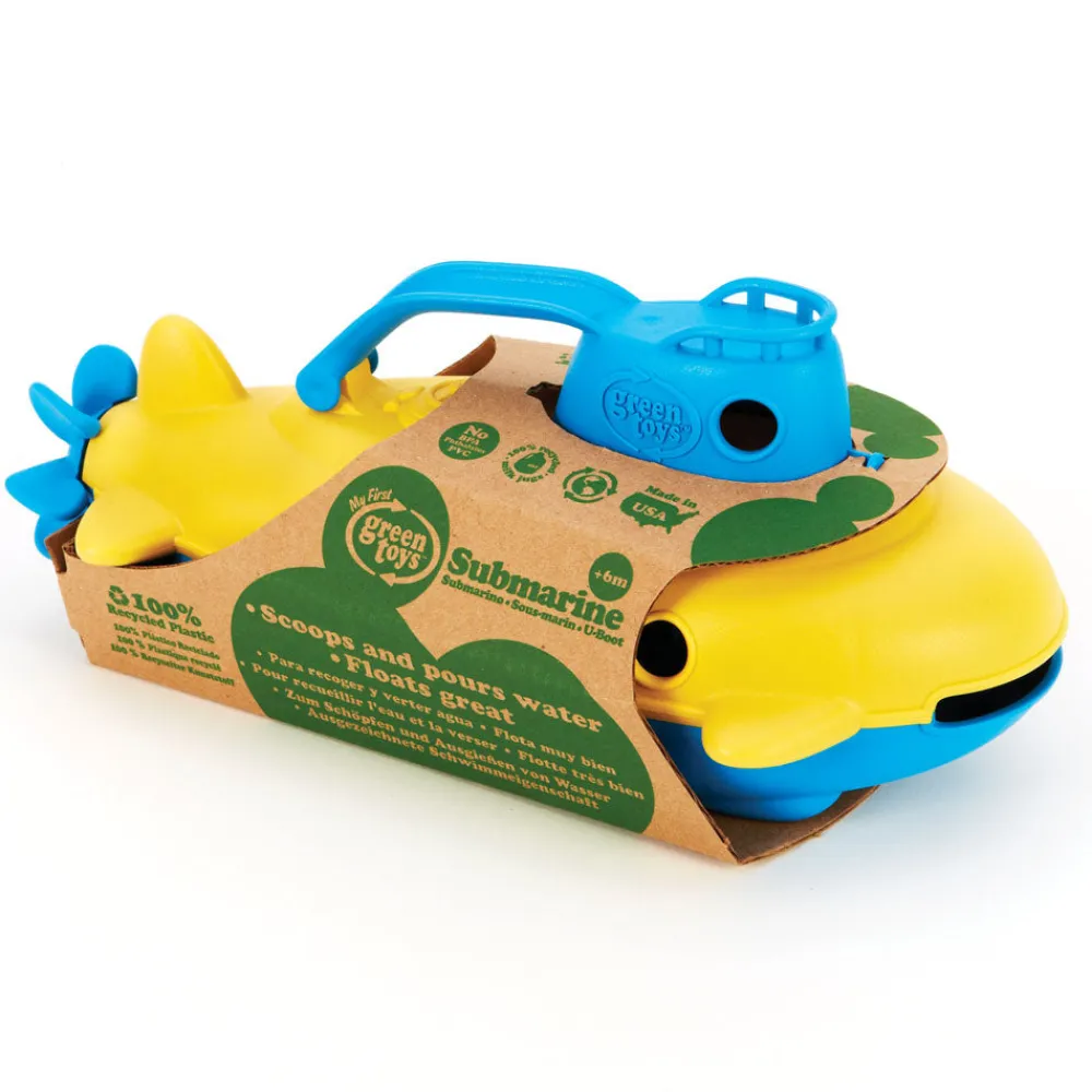 submarine_blue_handle_4.webp Clearance Submarine (Blue Handle) Wooden Toy Cars For Children