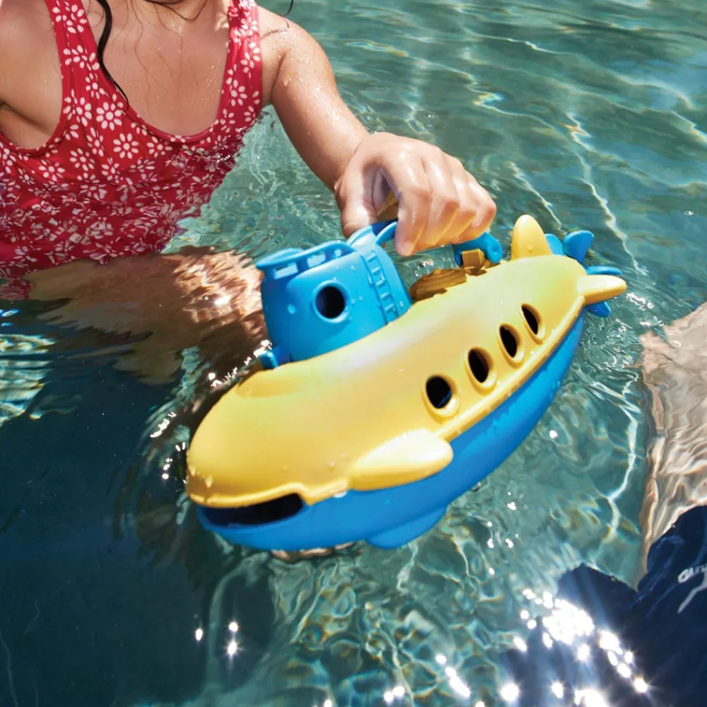 submarine_blue_handle_5.webp Clearance Submarine (Blue Handle) Wooden Toy Cars For Children