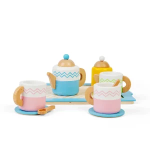 Online Tea Tray Set Play Shop Cook And Share | Wooden Toy Food Sets