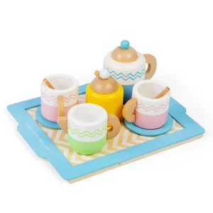 Online Tea Tray Set Play Shop Cook And Share | Wooden Toy Food Sets