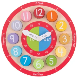 Clearance Teaching Clock Kids Traditional Wooden Toys | Activity Toys & Games