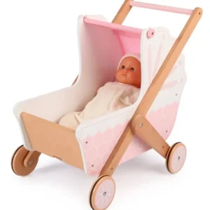 Best 3 in 1 Wooden Doll’s Pram Prams & Cradles