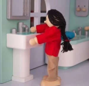 Clearance Bathroom Dolls House Furniture Wooden Doll’s Houses