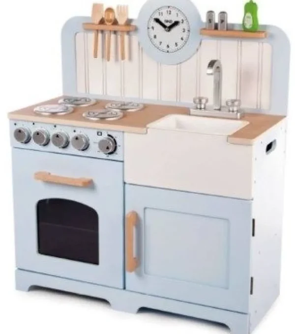 Hot Country Play Kitchen Blue Play Shop Cook And Share | Pretend Play Kitchens