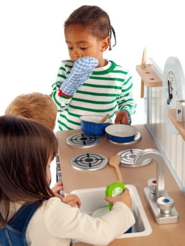 New Country Play Kitchen Pink Play Shop Cook And Share | Pretend Play Kitchens