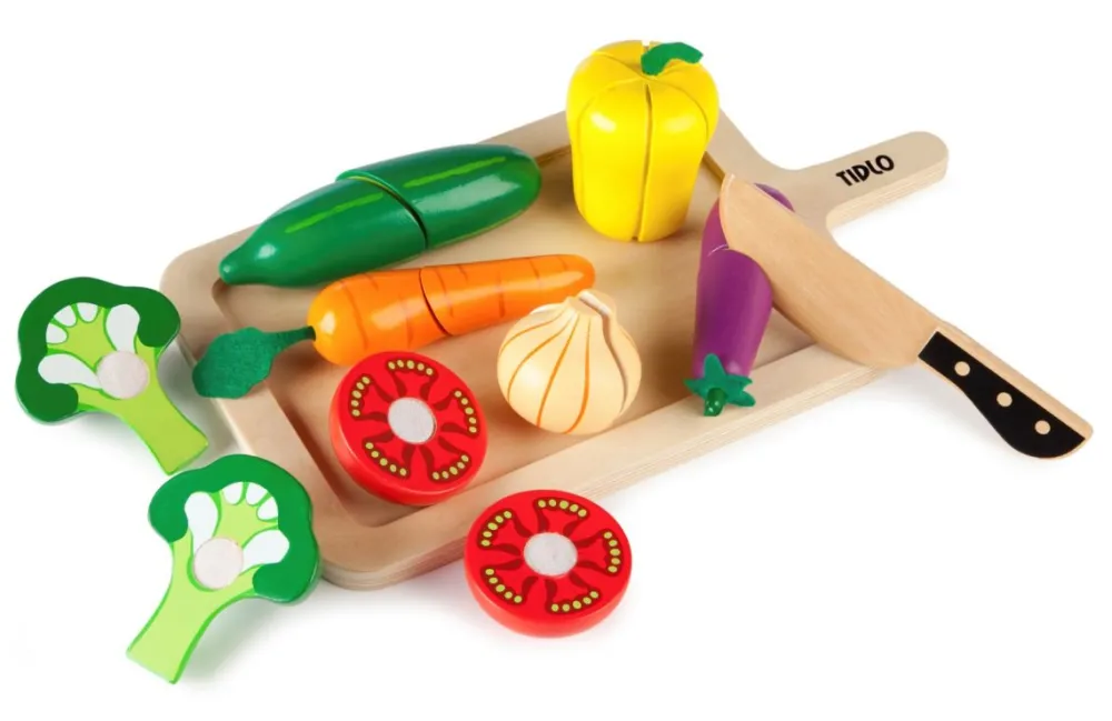 tidlo_cutting_vegetables__0.webp Outlet Cutting Vegetables Set Play Shop Cook And Share | Pretend Play Kitchens