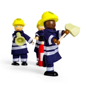 New Firefighters and Accessories Wooden Toy Cars For Children