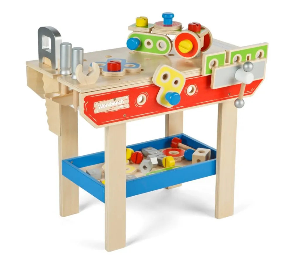 tidlo_kids_workbench_1.webp Clearance Kids Workbench Traditional Wooden Toys | Toy Workbenches