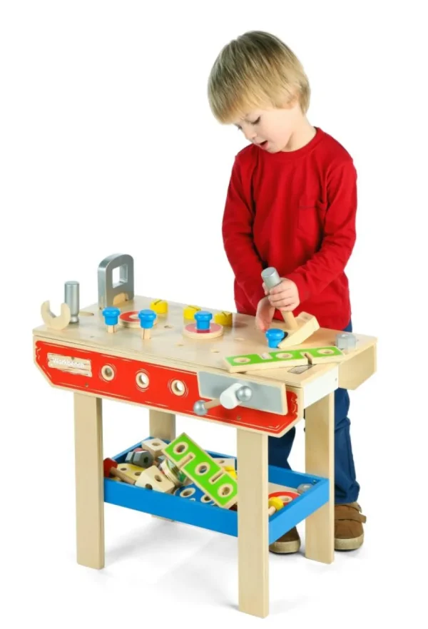 Clearance Kids Workbench Traditional Wooden Toys | Toy Workbenches