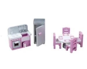 Fashion Kitchen Dolls House Furniture Wooden Doll’s Houses