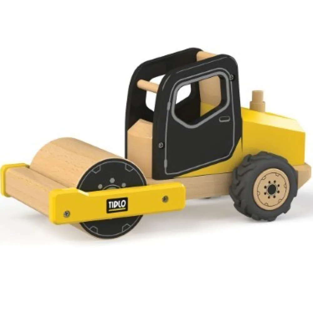 tidlo_road_roller_0.webp Sale Road Roller Wooden Toy Cars For Children