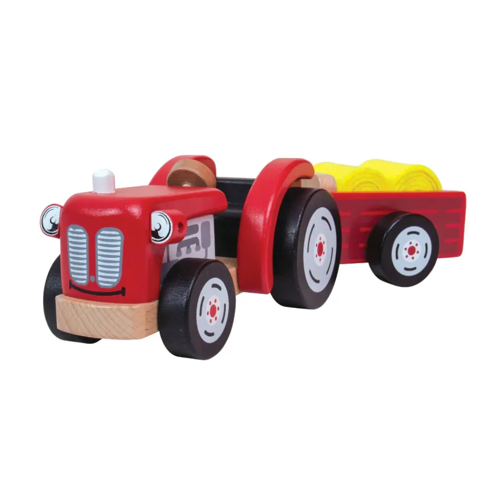 tidlo_tractor_and_trailer_2.webp Hot Tractor and Trailer Wooden Animal Toys | Traditional Wooden Toys