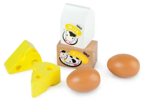 Outlet Wooden Eggs and Dairy Play Shop Cook And Share | Wooden Toy Food Sets