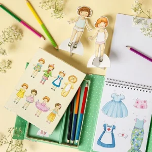 Online Paper Dolls Kit – Vintage Kids Arts And Crafts Sets For Kids