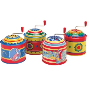 Clearance Tin Music Boxes (Sold Individually) Kids Kids Room Accessories | Toy Musical Instruments