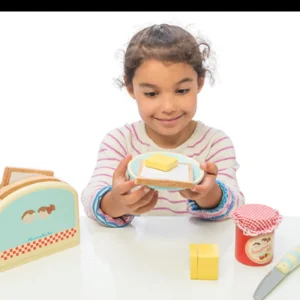 Fashion Toaster Set by Play Shop Cook And Share | Wooden Toy Food Sets