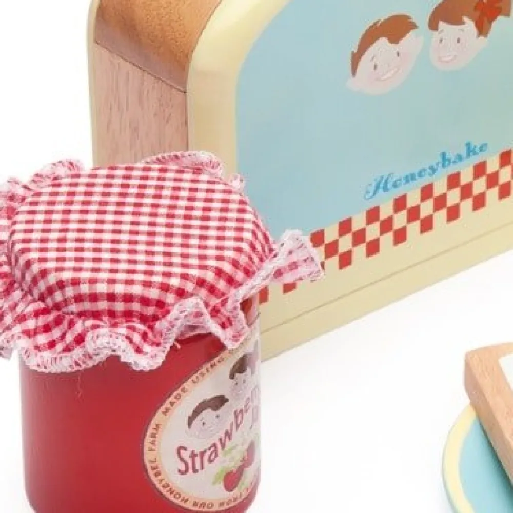 toaster_set_by_le_toy_van_2.webp Fashion Toaster Set by Play Shop Cook And Share | Wooden Toy Food Sets