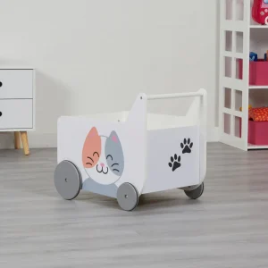 Hot Toddler Wooden Push Along Walker | Cat and Dog Push Along Kids Kid’s Furniture | Baby Walkers