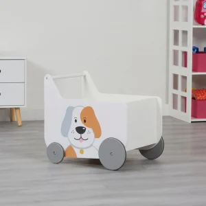 Hot Toddler Wooden Push Along Walker | Cat and Dog Push Along Kids Kid’s Furniture | Baby Walkers