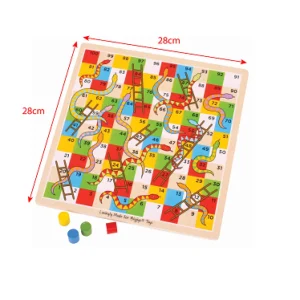 Fashion Traditional Snakes and Ladders Wooden Puzzles And Activity Toys | Traditional Wooden Games
