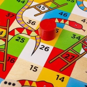 Fashion Traditional Snakes and Ladders Wooden Puzzles And Activity Toys | Traditional Wooden Games