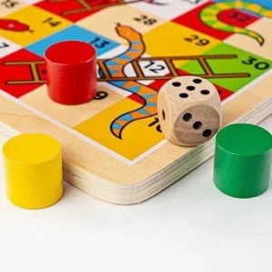 Fashion Traditional Snakes and Ladders Wooden Puzzles And Activity Toys | Traditional Wooden Games