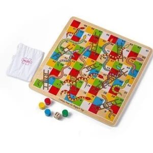 Fashion Traditional Snakes and Ladders Wooden Puzzles And Activity Toys | Traditional Wooden Games