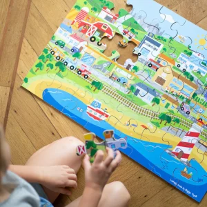 Fashion Transport Town Floor Puzzle Wooden Puzzles And Activity Toys | Children's Wooden Puzzles