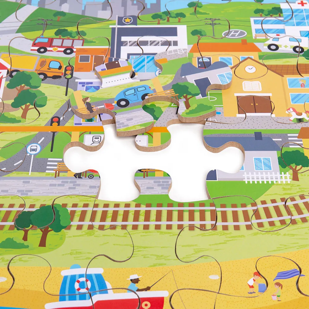 transport_town_floor_puzz_6.webp Fashion Transport Town Floor Puzzle Wooden Puzzles And Activity Toys | Children's Wooden Puzzles