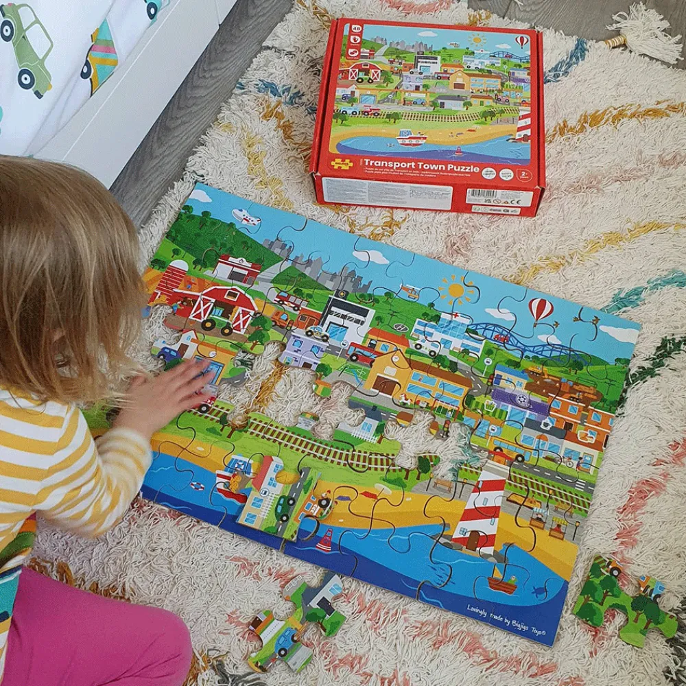 transport_town_floor_puzz_7.webp Fashion Transport Town Floor Puzzle Wooden Puzzles And Activity Toys | Children's Wooden Puzzles