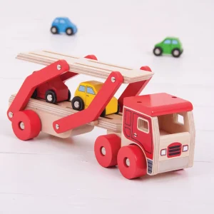 Outlet Transporter Lorry Wooden Push And Pull Along Toys | Wooden Toy Cars For Children