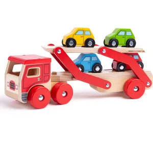 Outlet Transporter Lorry Wooden Push And Pull Along Toys | Wooden Toy Cars For Children