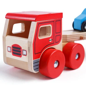 Outlet Transporter Lorry Wooden Push And Pull Along Toys | Wooden Toy Cars For Children
