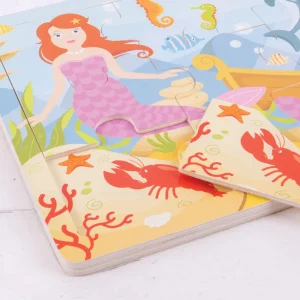 Sale Tray Puzzle (Mermaid) Wooden Puzzles And Activity Toys | Children's Wooden Puzzles