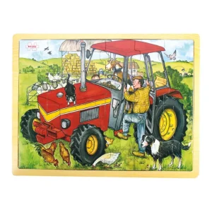 Discount Tray Puzzle Tractor Wooden Puzzles And Activity Toys | Children's Wooden Puzzles