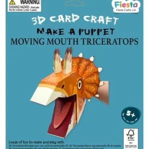 Hot Triceratops Puppet Craft Kit Puppet World