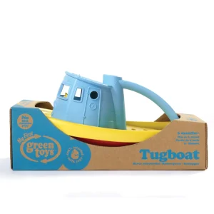 Online Tugboat (Blue) Bath Toys | Wooden Toy Cars For Children