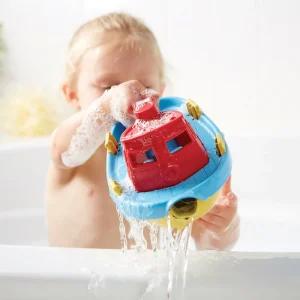 Online Tugboat (Red) Bath Toys | Wooden Toy Cars For Children