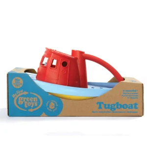 Online Tugboat (Red) Bath Toys | Wooden Toy Cars For Children
