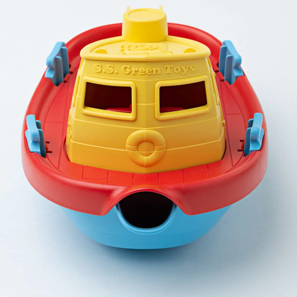 tugboat_yellow_2.webp Hot Tugboat (Yellow) Bath Toys | Wooden Toy Cars For Children