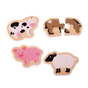 New Two Piece Puzzles (Farm) Wooden Puzzles And Activity Toys | Children's Wooden Puzzles