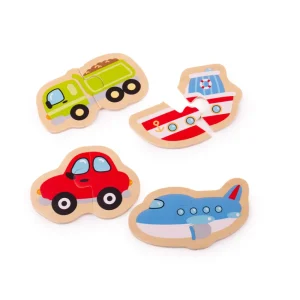 Fashion Two Piece Puzzles (Transport) Wooden Puzzles And Activity Toys | Children's Wooden Puzzles