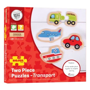 Fashion Two Piece Puzzles (Transport) Wooden Puzzles And Activity Toys | Children's Wooden Puzzles