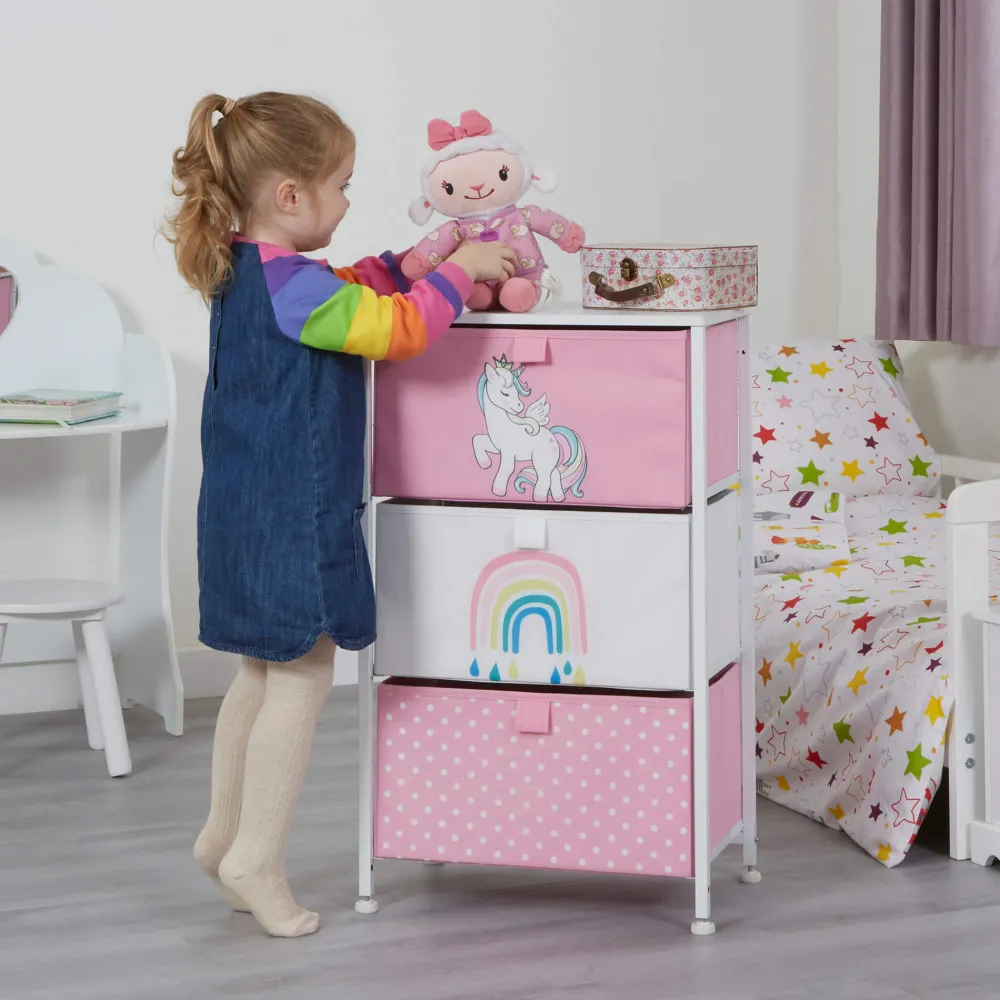 unicorn__drawer_kids_stor_15.webp Best Unicorn 3 Drawer Kids Storage Chest Kids Kid’s Furniture
