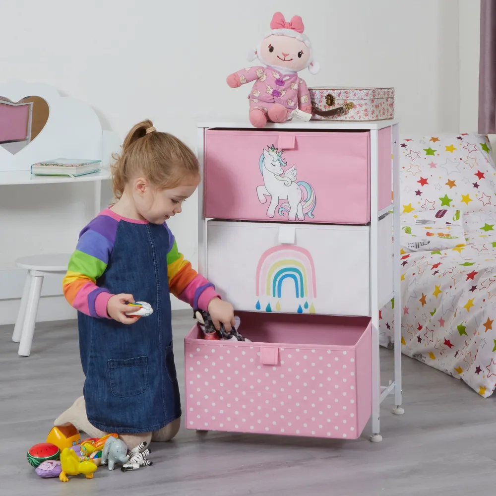 unicorn__drawer_kids_stor_17.webp Best Unicorn 3 Drawer Kids Storage Chest Kids Kid’s Furniture