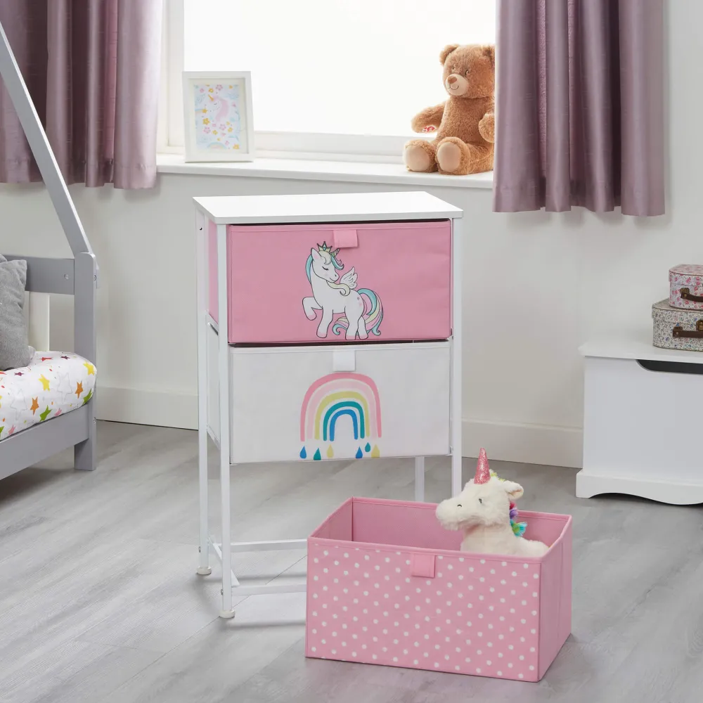 unicorn__drawer_kids_stor_4.webp Best Unicorn 3 Drawer Kids Storage Chest Kids Kid’s Furniture
